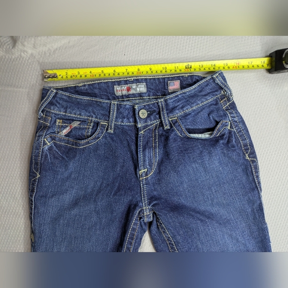 Ariat FR Work Jeans Womens 27R Blue Denim Mid Rise Bootcut Flame Resistant - Picture 2 of 12